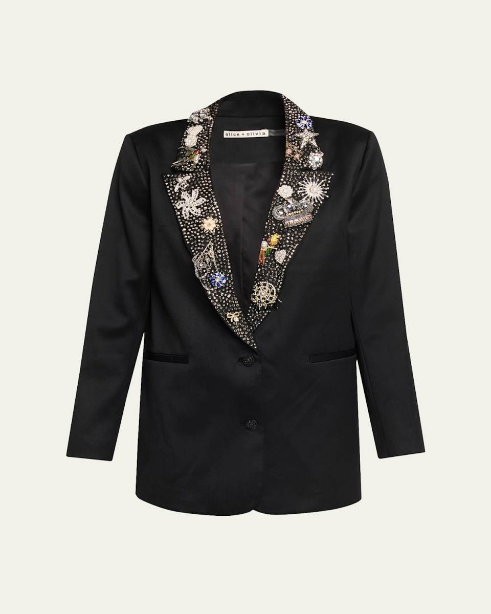 Elna Embellished Longline Blazer